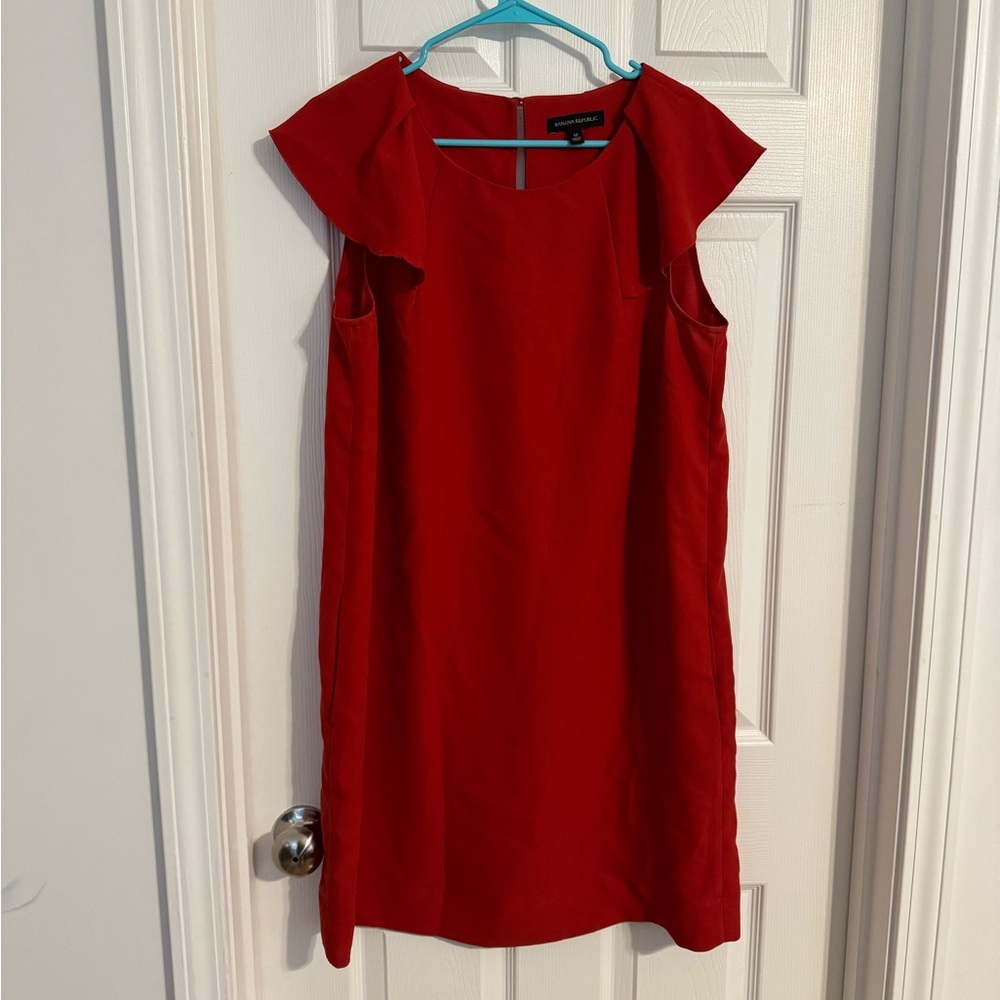 Banana Republic Size 12 Red Dress